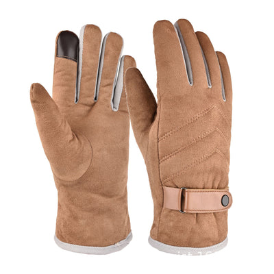 Guantes de Motocicleta Ante y Algodón - Protección y Comodidad para Conducción - Image 4