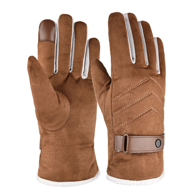 Guantes de Motocicleta Ante y Algodón - Protección y Comodidad para Conducción - Image 5