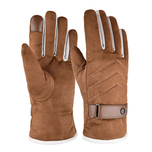 Guantes de Motocicleta Ante y Algodón - Protección y Comodidad para Conducción - Image 5