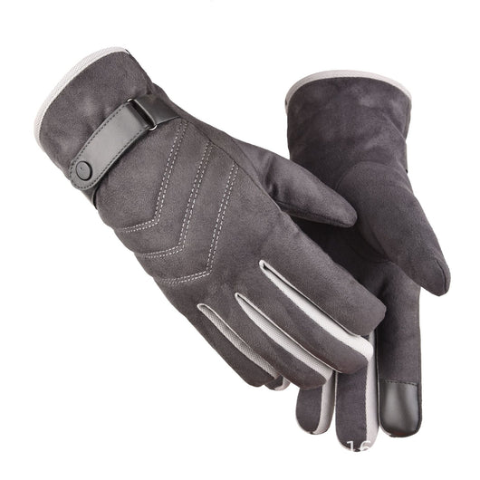 Guantes de Motocicleta Ante y Algodón - Protección y Comodidad para Conducción - Image 8