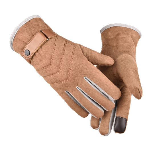 Guantes de Motocicleta Ante y Algodón - Protección y Comodidad para Conducción - Image 10