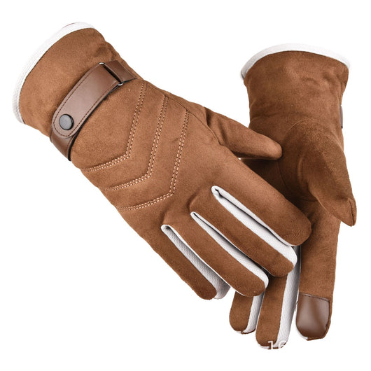 Guantes de Motocicleta Ante y Algodón - Protección y Comodidad para Conducción - Image 11