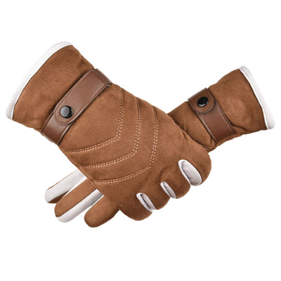 Guantes de Motocicleta Ante y Algodón - Protección y Comodidad para Conducción - Image 12