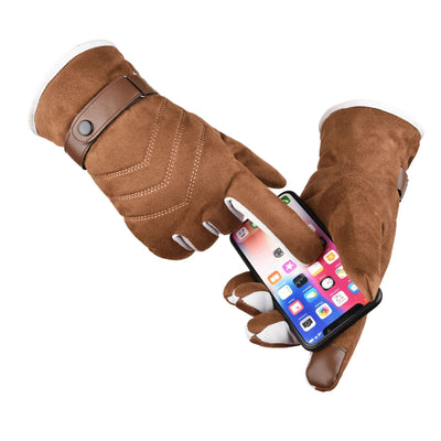 Guantes de Motocicleta Ante y Algodón - Protección y Comodidad para Conducción - Image 13