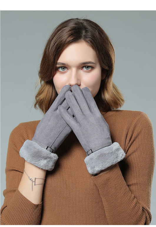 Guantes de Invierno en Gamuza con Lana Térmica para Mujer - Image 6