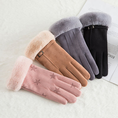 Guantes de Invierno en Gamuza con Lana Térmica para Mujer - Image 8