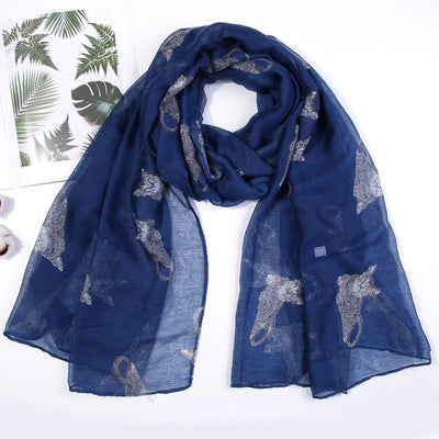 Pañuelo Parisino con Estampado de Gato Persa - Image 14