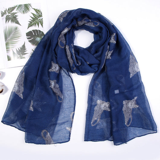 Pañuelo Parisino con Estampado de Gato Persa - Image 14