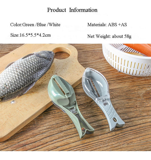 Raspador de Escamas de Pescado con Cuchillo Desarmable - Herramienta de Limpieza de Cocina - Image 25