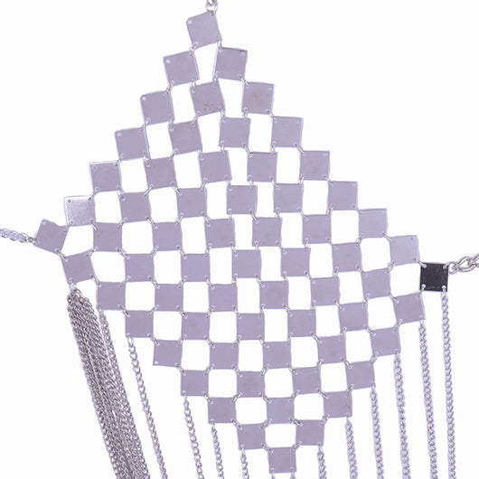 Cadena de cuerpo metálica con borlas para el busto - Image 21