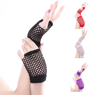 Guantes Cortos de Malla Gruesa para Mujer - Image 2