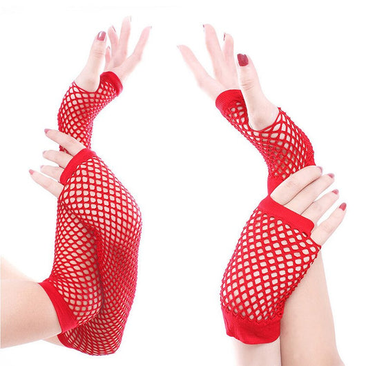 Guantes Cortos de Malla Gruesa para Mujer - Image 3