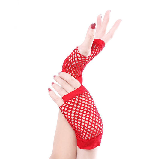 Guantes Cortos de Malla Gruesa para Mujer - Image 10