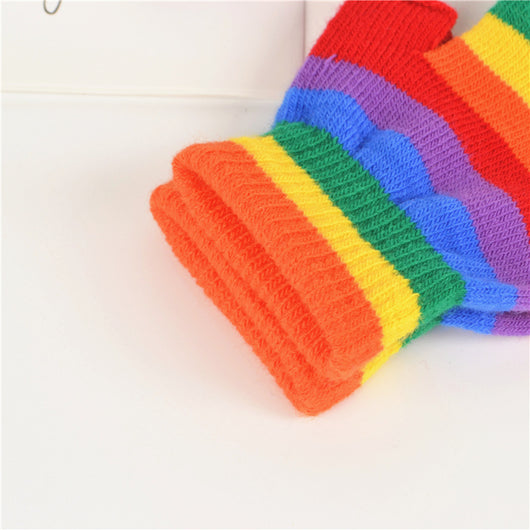 Guantes sin Dedos Arcoíris para Adultos - Medio Dedo Transpirable - Image 13