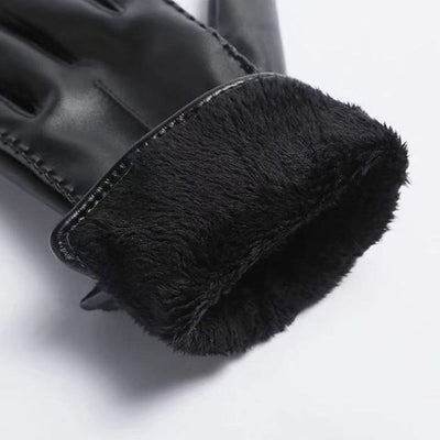 Guantes de Cuero PU Acolchados para Invierno - Image 8