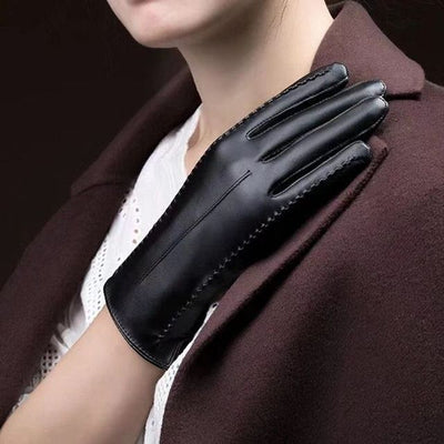 Guantes de Cuero PU Acolchados para Invierno - Image 9