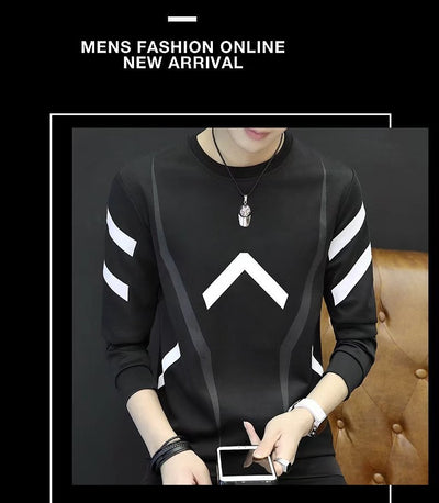 Suéter de Cuello Redondo Manga Larga para Hombre - Image 10