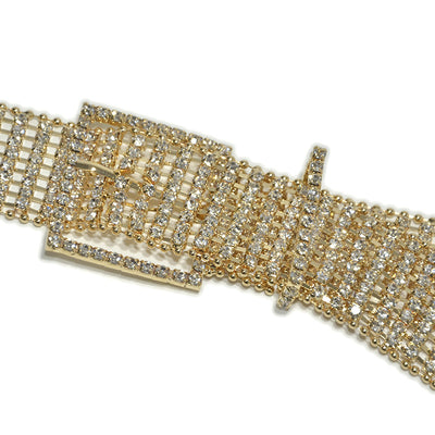 Cinturón Cadena de Diamantes Brillantes de Ocho Filas - Image 11