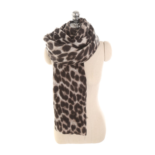 Bufanda Chal de Cachemira con Estampado Leopardo para Mujer - Image 26