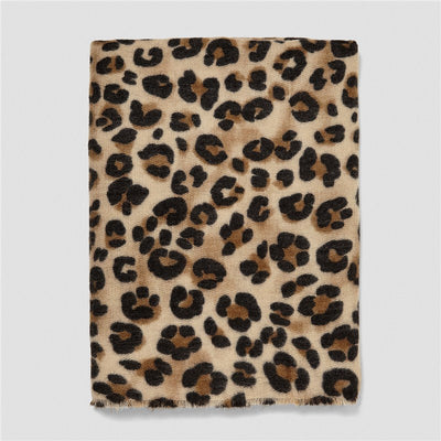 Bufanda Chal de Cachemira con Estampado Leopardo para Mujer - Image 30