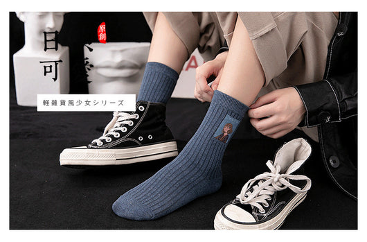 Calcetines Estampados para Mujer con Diseño Infantil - Image 10