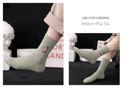 Calcetines Estampados para Mujer con Diseño Infantil - Image 11