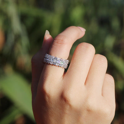 Anillo de Circonia Cúbica Lujo para Parejas - Joyería Brillante - Image 10
