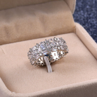 Anillo de Circonia Cúbica Lujo para Parejas - Joyería Brillante - Image 11
