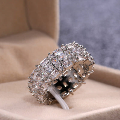 Anillo de Circonia Cúbica Lujo para Parejas - Joyería Brillante - Image 13