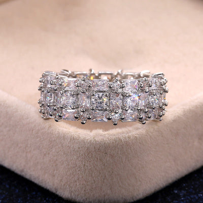 Anillo de Circonia Cúbica Lujo para Parejas - Joyería Brillante - Image 14