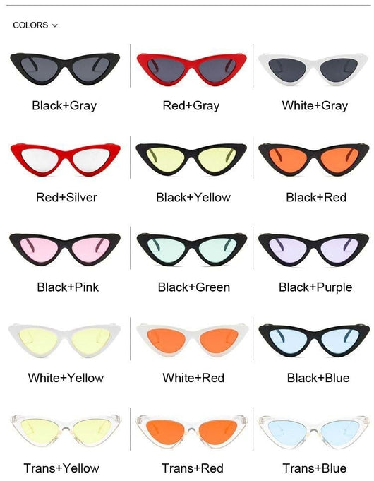 Gafas de Sol Retro Ojo de Gato Triangular - Image 23