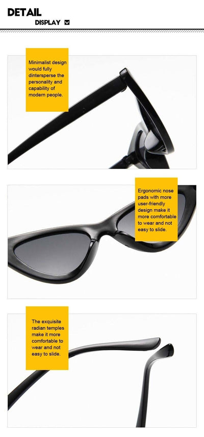 Gafas de Sol Retro Ojo de Gato Triangular - Image 41
