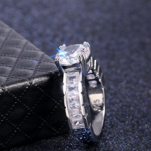 Anillo de Diamante Zirconio Octava Dramática - Image 11