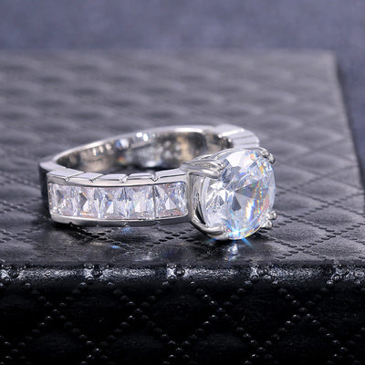 Anillo de Diamante Zirconio Octava Dramática - Image 13