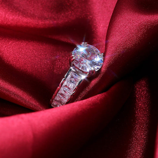 Anillo de Diamante Zirconio Octava Dramática - Image 14