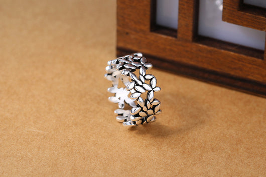 Anillo Dividido Hoja de Olivo - Image 7