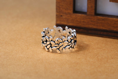 Anillo Dividido Hoja de Olivo - Image 8