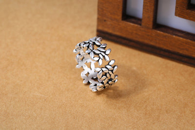 Anillo Dividido Hoja de Olivo - Image 10
