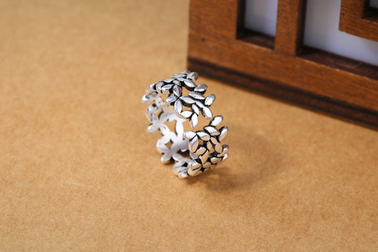 Anillo Dividido Hoja de Olivo - Image 10