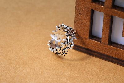 Anillo Dividido Hoja de Olivo - Image 11