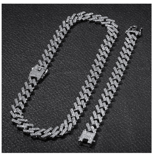 Cadena Cubana de Diamantes Rombos - Image 12