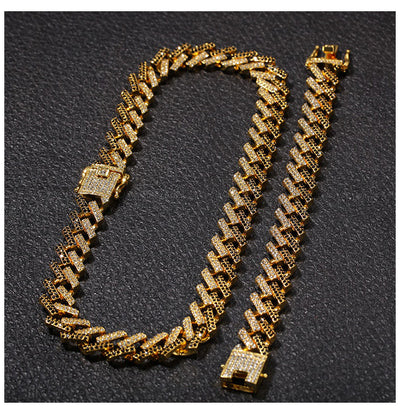Cadena Cubana de Diamantes Rombos - Image 13