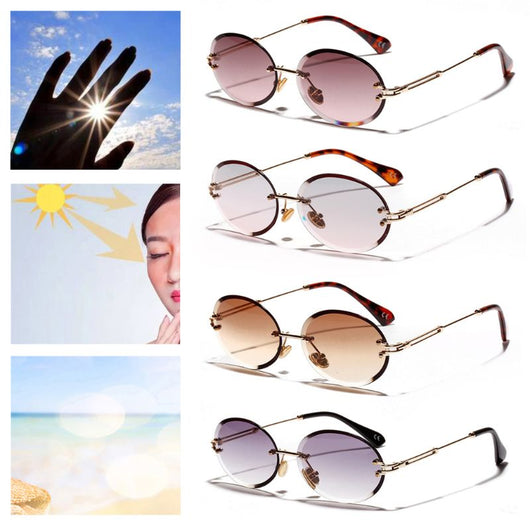 Gafas Ovaladas de Cristal sin Marco para Mujer - Image 13