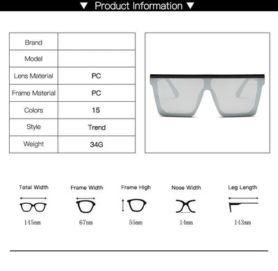 Gafas de Sol Cuadradas Oversized Unisex - Estilo Moderno - Image 23