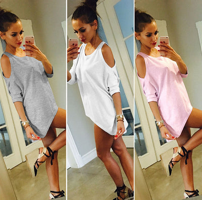Camiseta Holgada sin Tirantes de Talla Grande para Mujer - Image 14