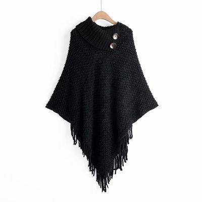 Poncho Suéter con Hebillas y Borlas - Image 26