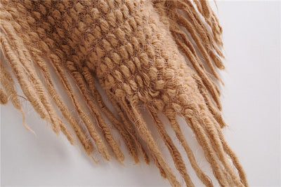 Poncho Suéter con Hebillas y Borlas - Image 34