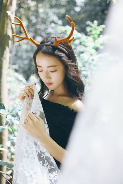 Diadema Mori Girl con Cuernos - Accesorio Boho Chic - Image 4