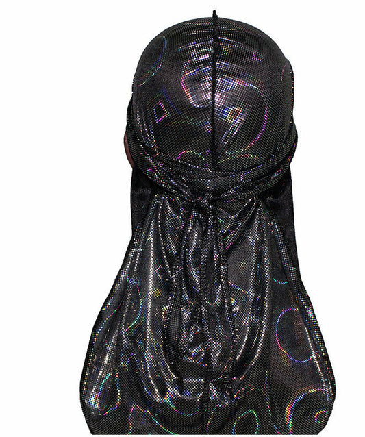 Turbantes Durags Brillantes de Seda - Bandanas Coloridas para Hombre - Image 2
