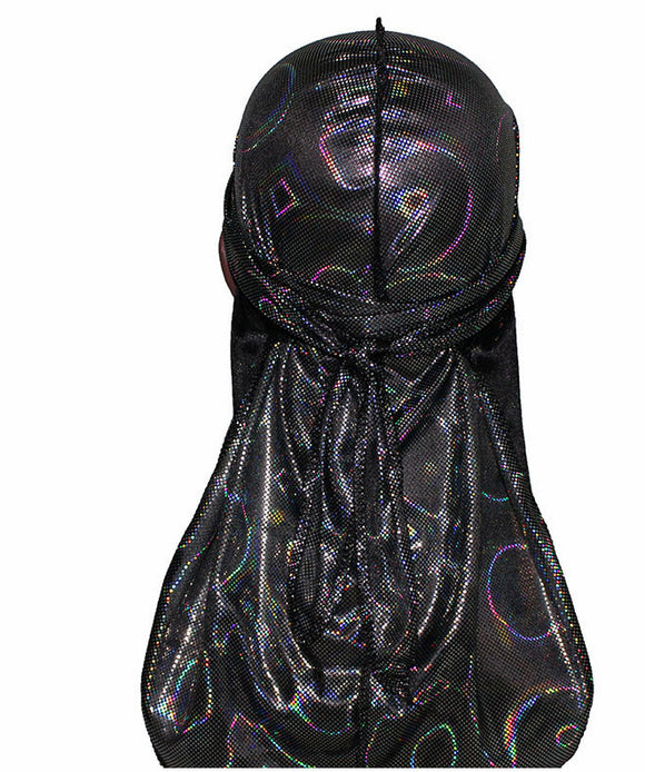 Turbantes Durags Brillantes de Seda - Bandanas Coloridas para Hombre